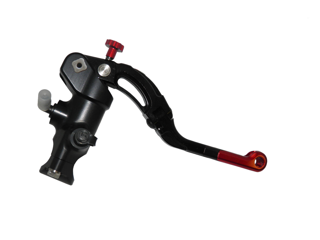 Pompa Freno Radiale Accossato PRS 16x17-18-19 Con Corpo Pompa Anodizzato Nero E Leva Revolution Colorata (Pomello+Inserto)