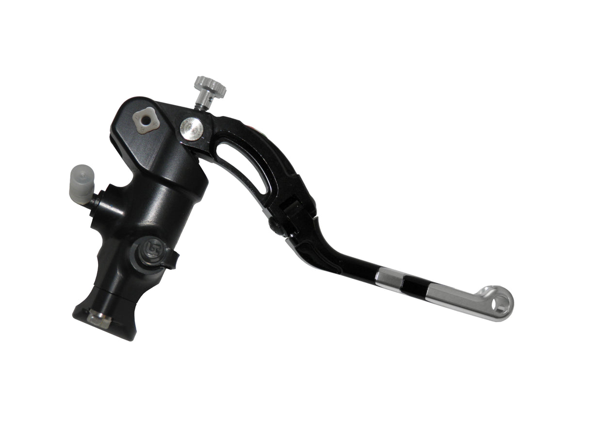 Pompa Freno Radiale Accossato PRS 16x17-18-19 Con Corpo Pompa Anodizzato Nero E Leva Revolution Colorata (Pomello+Inserto)