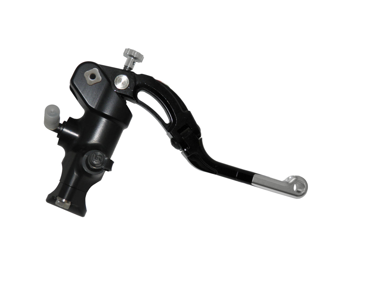 Pompa Freno Radiale Accossato PRS 16x17-18-19 Con Corpo Pompa Anodizzato Nero E Leva Revolution Colorata (Pomello+Inserto)