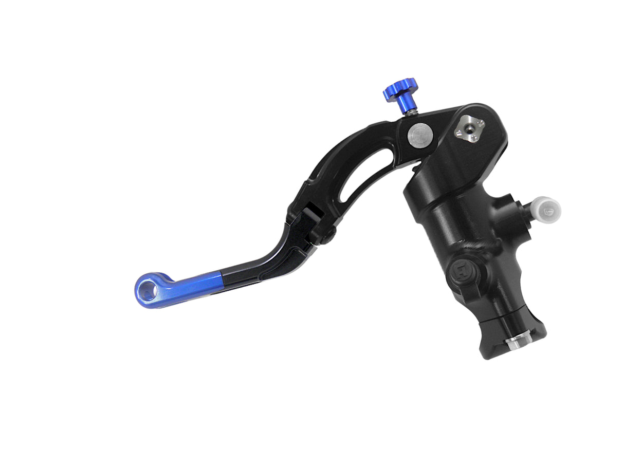 Pompa Frizione Radiale Accossato PRS 16x15-16-17 Con Corpo Pompa Anodizzato Nero E Leva Revolution Colorata (Pomello+Inserto)