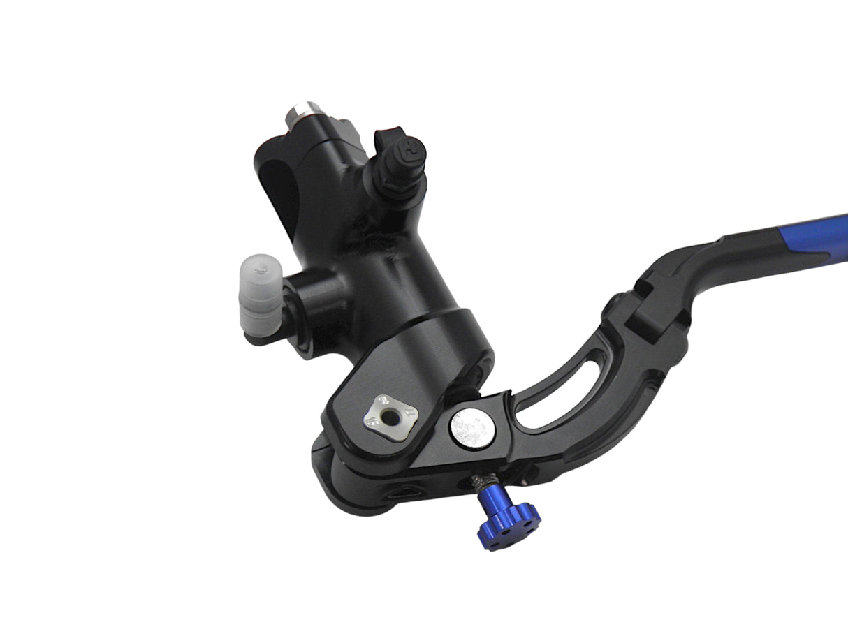 Pompa Frizione Radiale Accossato PRS 16x15-16-17 Con Corpo Pompa Anodizzato Nero E Leva Revolution Colorata (Pomello+Inserto)