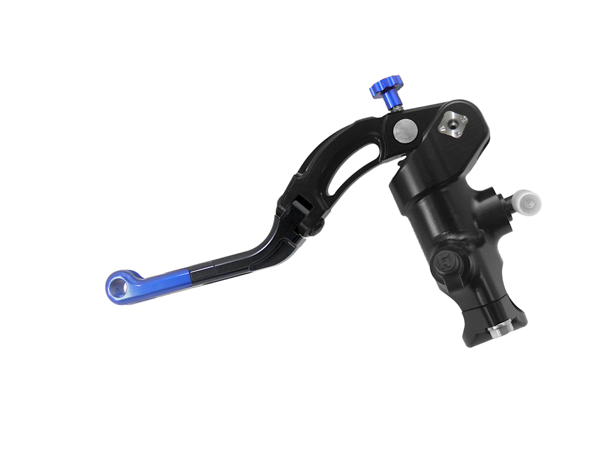 Pompa Frizione Radiale Accossato PRS 16x15-16-17 Con Corpo Pompa Anodizzato Nero E Leva Revolution Colorata (Pomello+Inserto)