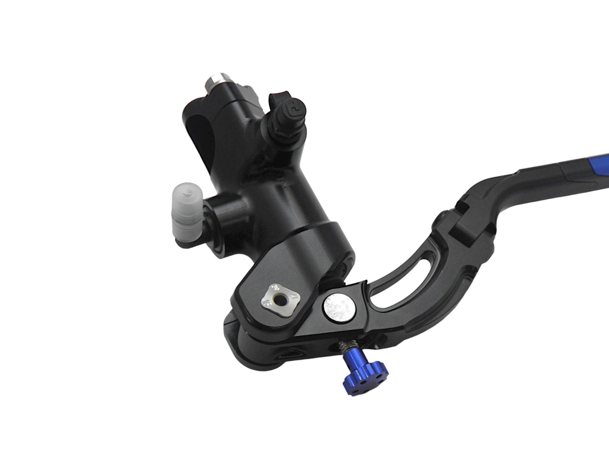 Pompa Frizione Radiale Accossato PRS 16x15-16-17 Con Corpo Pompa Anodizzato Nero E Leva Revolution Colorata (Pomello+Inserto)