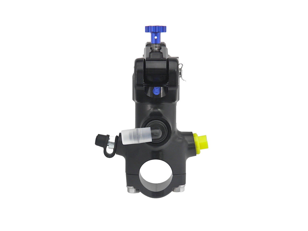 Pompa Frizione Radiale Accossato PRS 16x15-16-17 Con Corpo Pompa Anodizzato Nero E Leva Revolution Colorata (Pomello+Inserto)