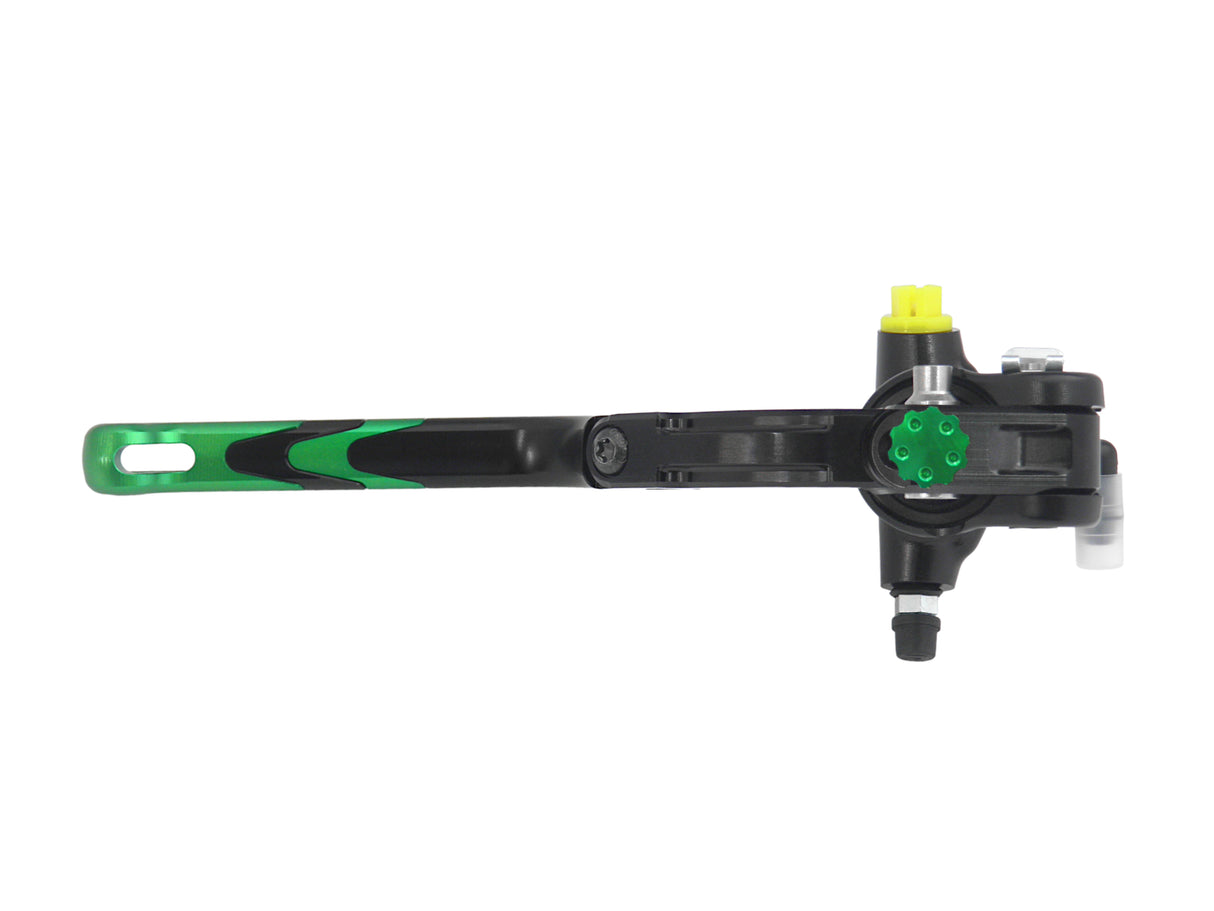 Pompa Frizione Radiale Accossato PRS 16x15-16-17 Con Corpo Pompa Anodizzato Nero E Leva Revolution Colorata (Pomello+Inserto)