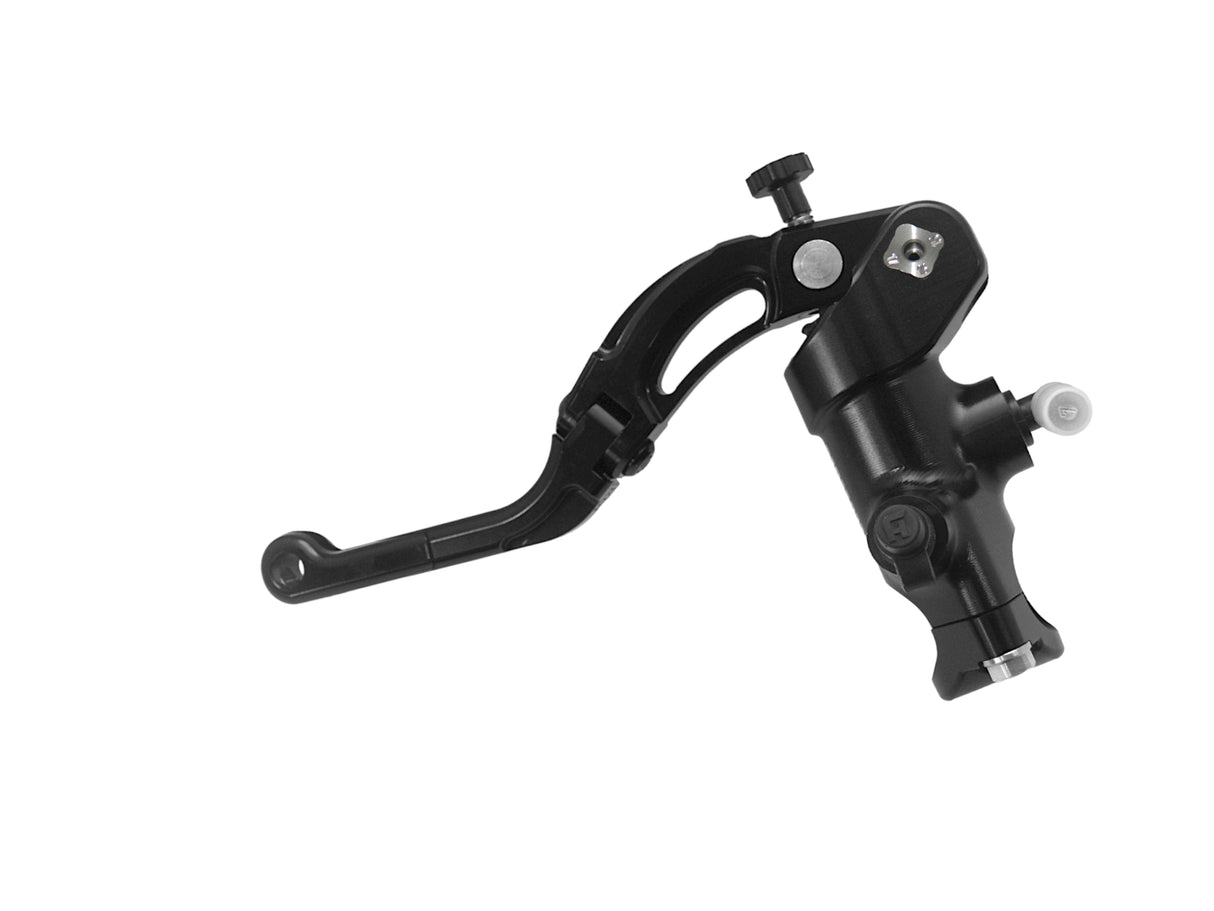 Pompa Frizione Radiale Accossato PRS 16x15-16-17 Con Corpo Pompa Anodizzato Nero E Leva Revolution Colorata (Pomello+Inserto)