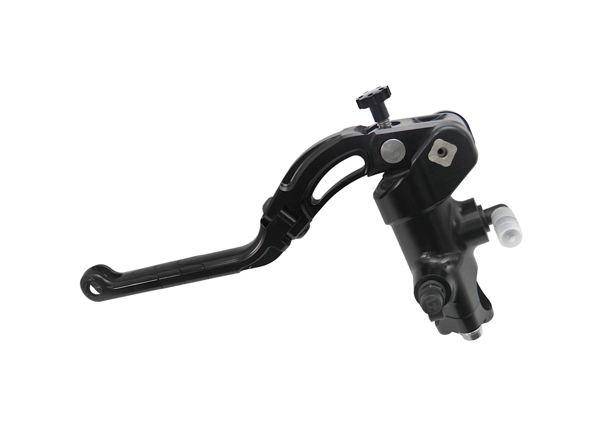 Pompa Frizione Radiale Accossato PRS 16x15-16-17 Con Corpo Pompa Anodizzato Nero E Leva Revolution Colorata (Pomello+Inserto)