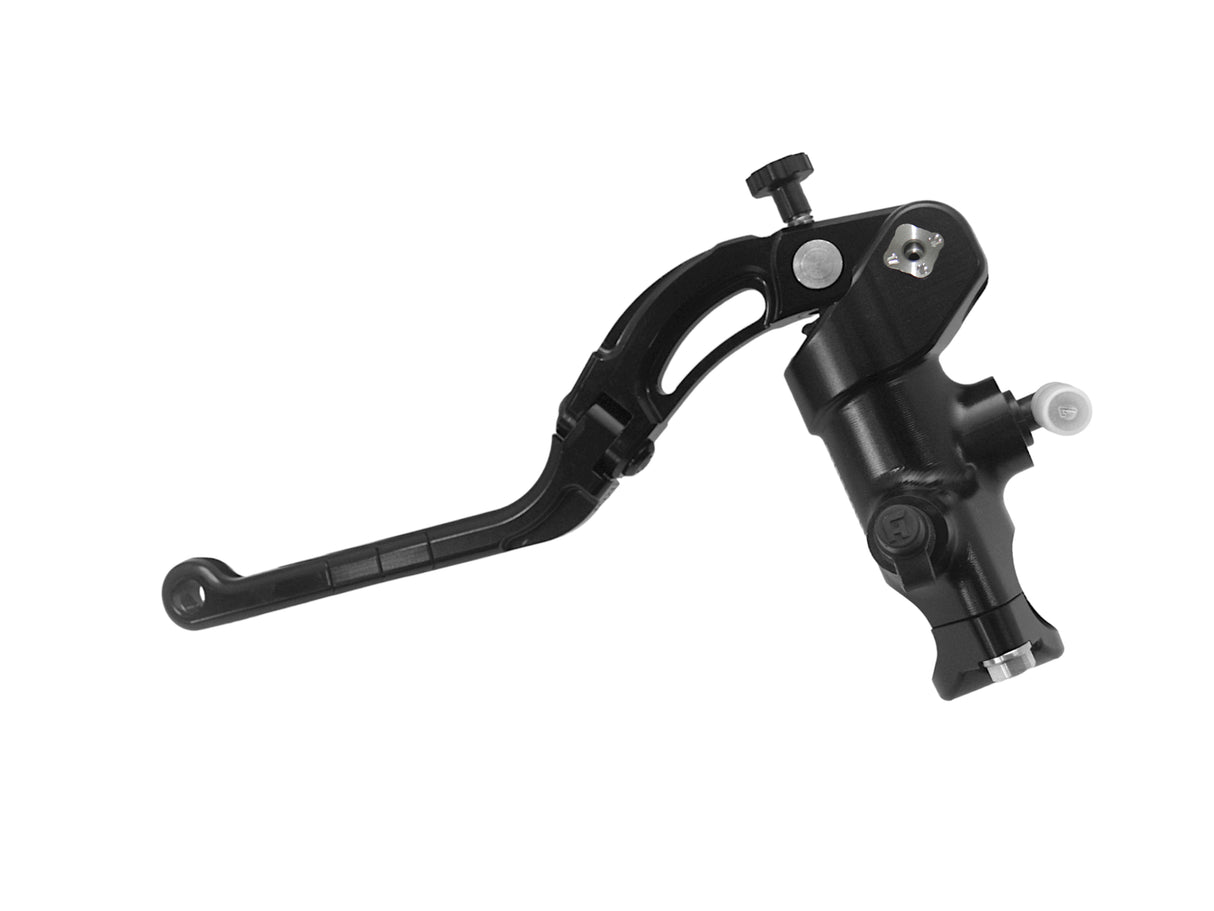 Pompa Frizione Radiale Accossato PRS 16x15-16-17 Con Corpo Pompa Anodizzato Nero E Leva Revolution Colorata (Pomello+Inserto)