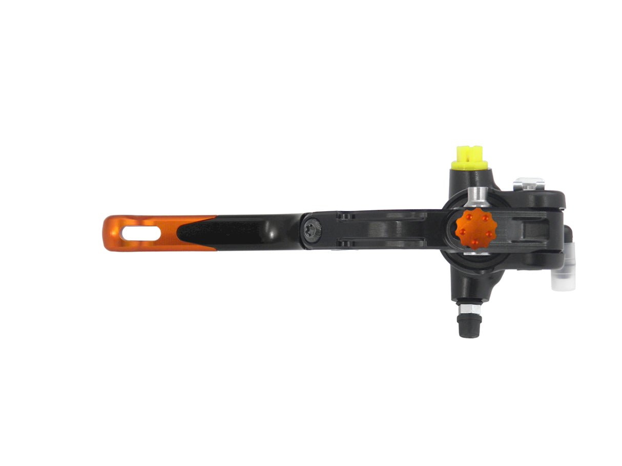 Pompa Frizione Radiale Accossato PRS 16x15-16-17 Con Corpo Pompa Anodizzato Nero E Leva Revolution Colorata (Pomello+Inserto)