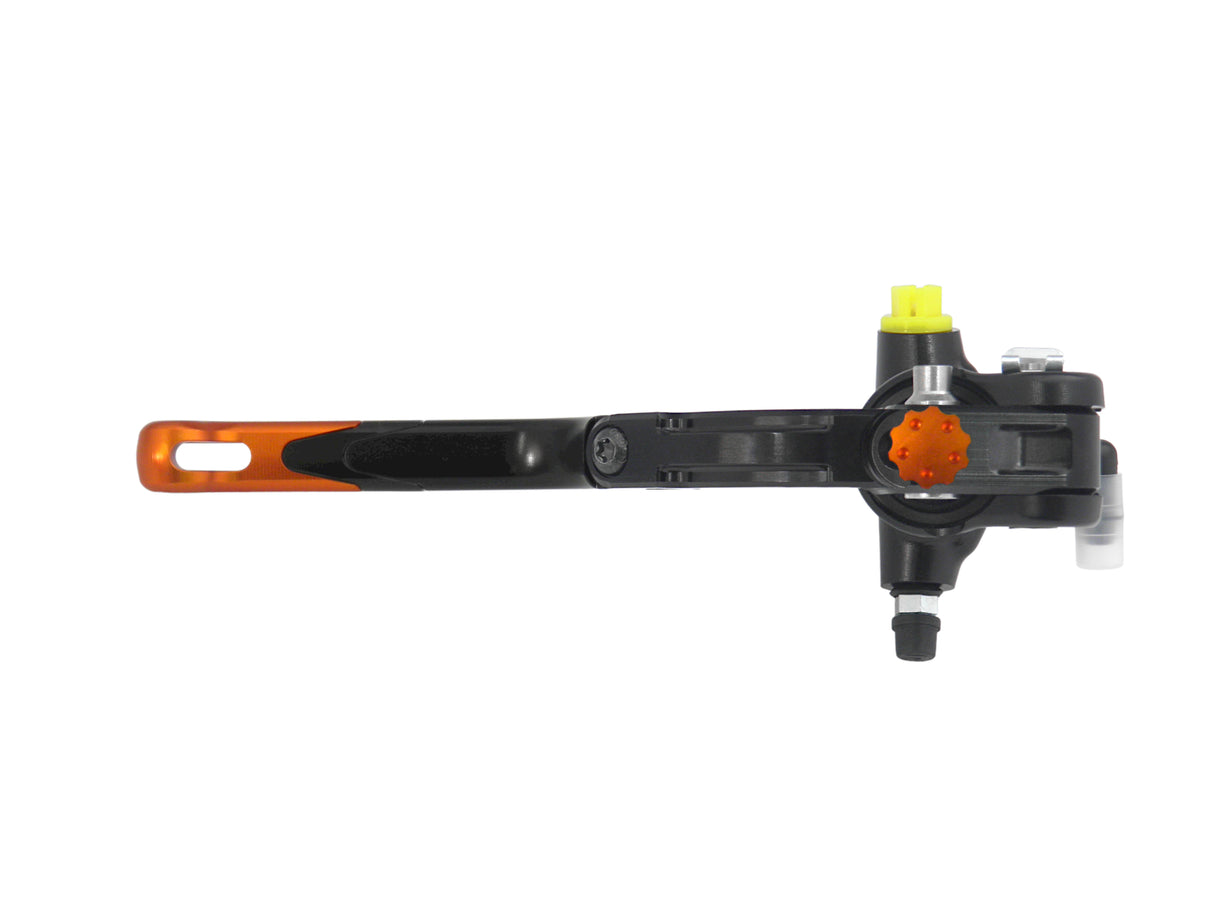 Pompa Frizione Radiale Accossato PRS 16x15-16-17 Con Corpo Pompa Anodizzato Nero E Leva Revolution Colorata (Pomello+Inserto)