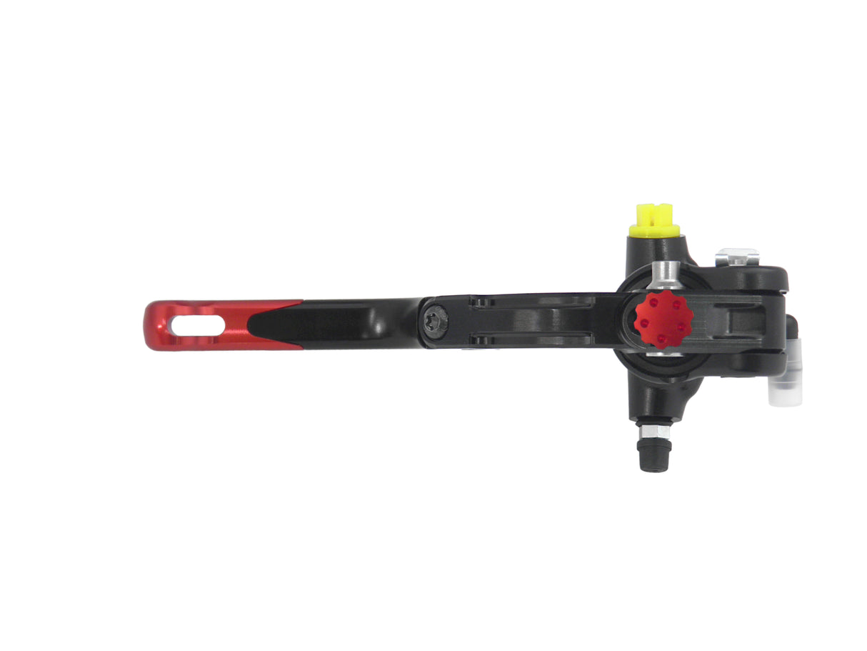 Pompa Frizione Radiale Accossato PRS 16x15-16-17 Con Corpo Pompa Anodizzato Nero E Leva Revolution Colorata (Pomello+Inserto)