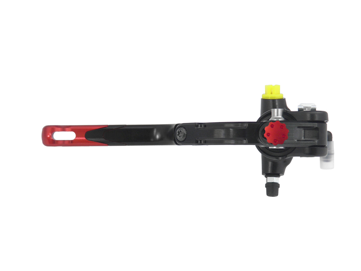 Pompa Frizione Radiale Accossato PRS 16x15-16-17 Con Corpo Pompa Anodizzato Nero E Leva Revolution Colorata (Pomello+Inserto)