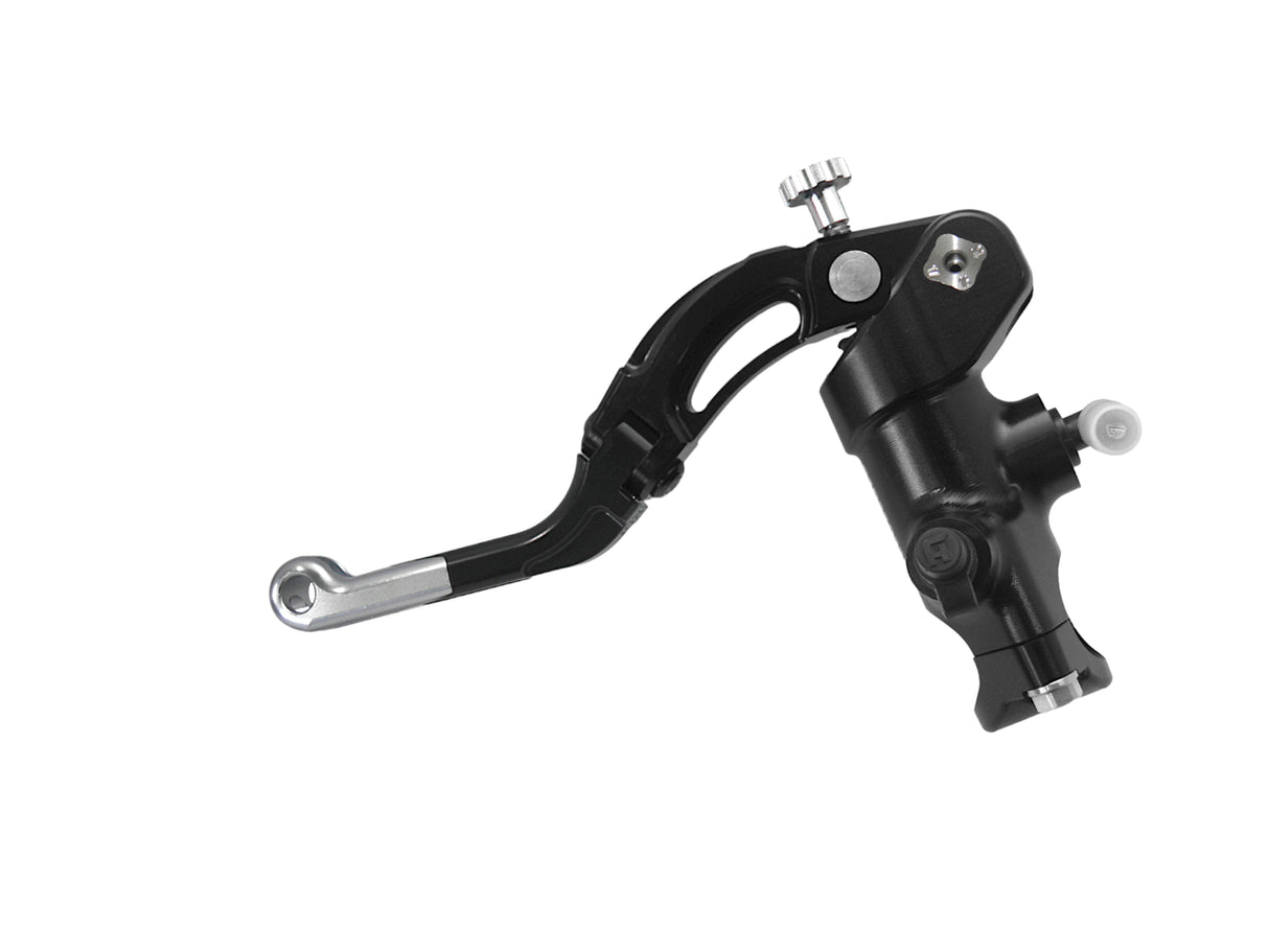 Pompa Frizione Radiale Accossato PRS 16x15-16-17 Con Corpo Pompa Anodizzato Nero E Leva Revolution Colorata (Pomello+Inserto)