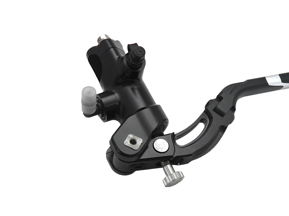 Pompa Frizione Radiale Accossato PRS 16x15-16-17 Con Corpo Pompa Anodizzato Nero E Leva Revolution Colorata (Pomello+Inserto)