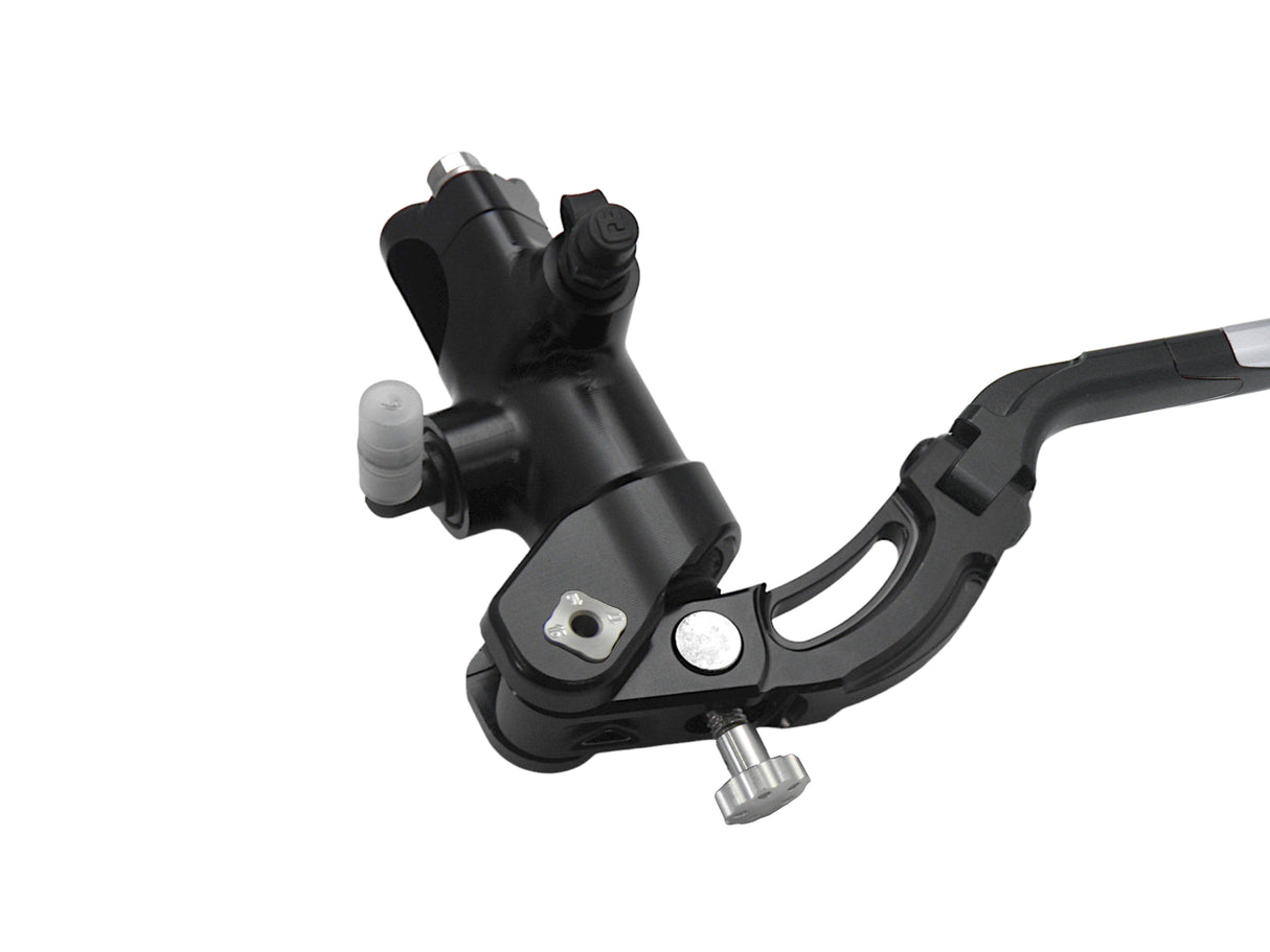 Pompa Frizione Radiale Accossato PRS 16x15-16-17 Con Corpo Pompa Anodizzato Nero E Leva Revolution Colorata (Pomello+Inserto)