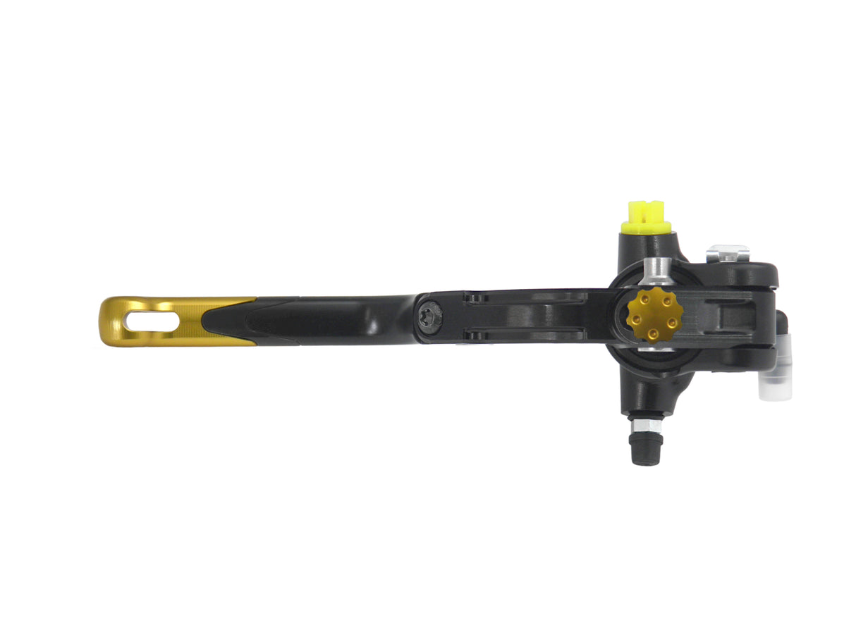 Pompa Frizione Radiale Accossato PRS 16x15-16-17 Con Corpo Pompa Anodizzato Nero E Leva Revolution Colorata (Pomello+Inserto)