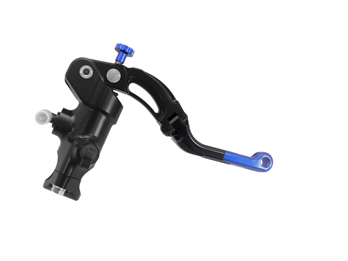 Pompa Freno Radiale Accossato 19x18 Con Corpo Pompa Anodizzato Nero E Leva Revolution Colorata (Pomello+Inserto)