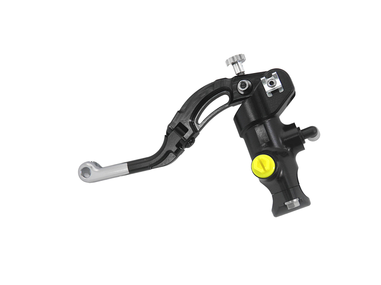 Pompa Freno Radiale Accossato 19x18 Con Corpo Pompa Anodizzato Nero E Leva Revolution Colorata (Pomello+Inserto)