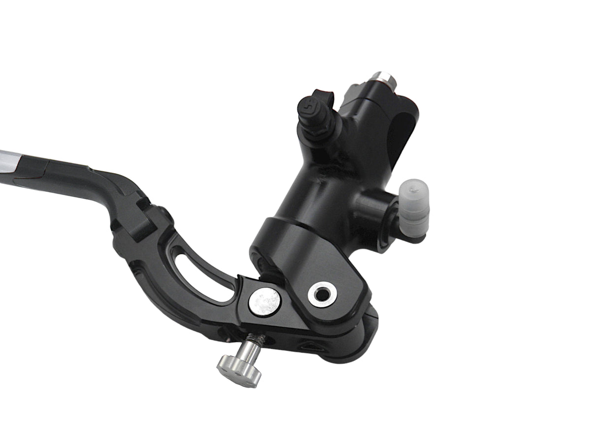 Pompa Freno Radiale Accossato 19x18 Con Corpo Pompa Anodizzato Nero E Leva Revolution Colorata (Pomello+Inserto)