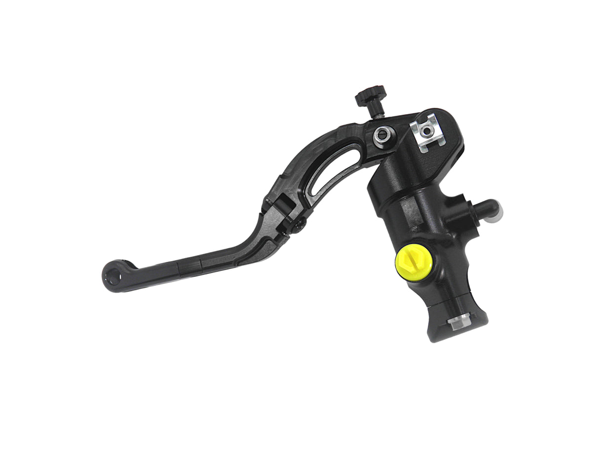 Pompa Freno Radiale Accossato 16x18 Con Corpo Pompa Anodizzato Nero E Leva Revolution Colorata (Pomello+Inserto)