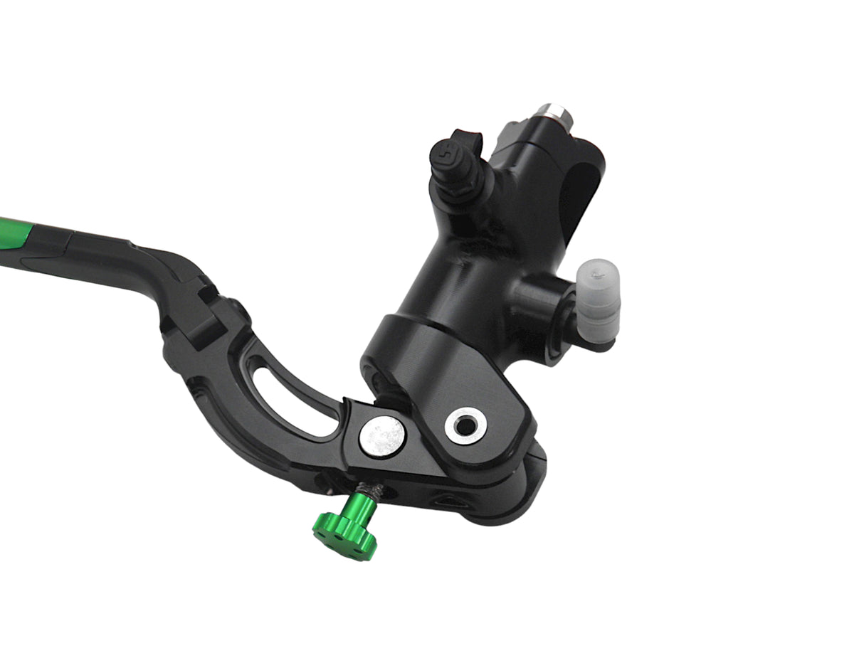 Pompa Freno Radiale Accossato 19x20 Con Corpo Pompa Anodizzato Nero E Leva Revolution Colorata (Pomello+Inserto)