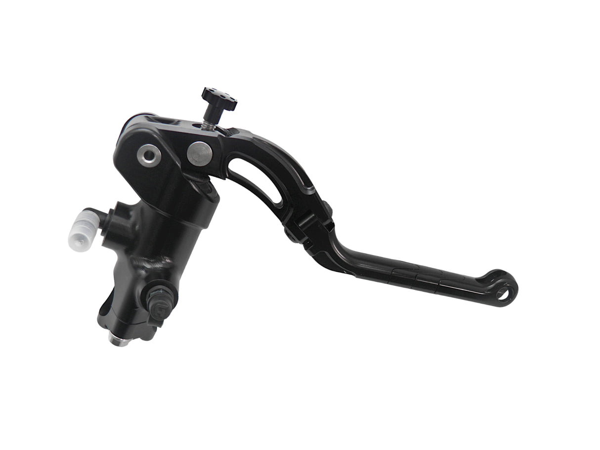 Pompa Freno Radiale Accossato 19x20 Con Corpo Pompa Anodizzato Nero E Leva Revolution Colorata (Pomello+Inserto)