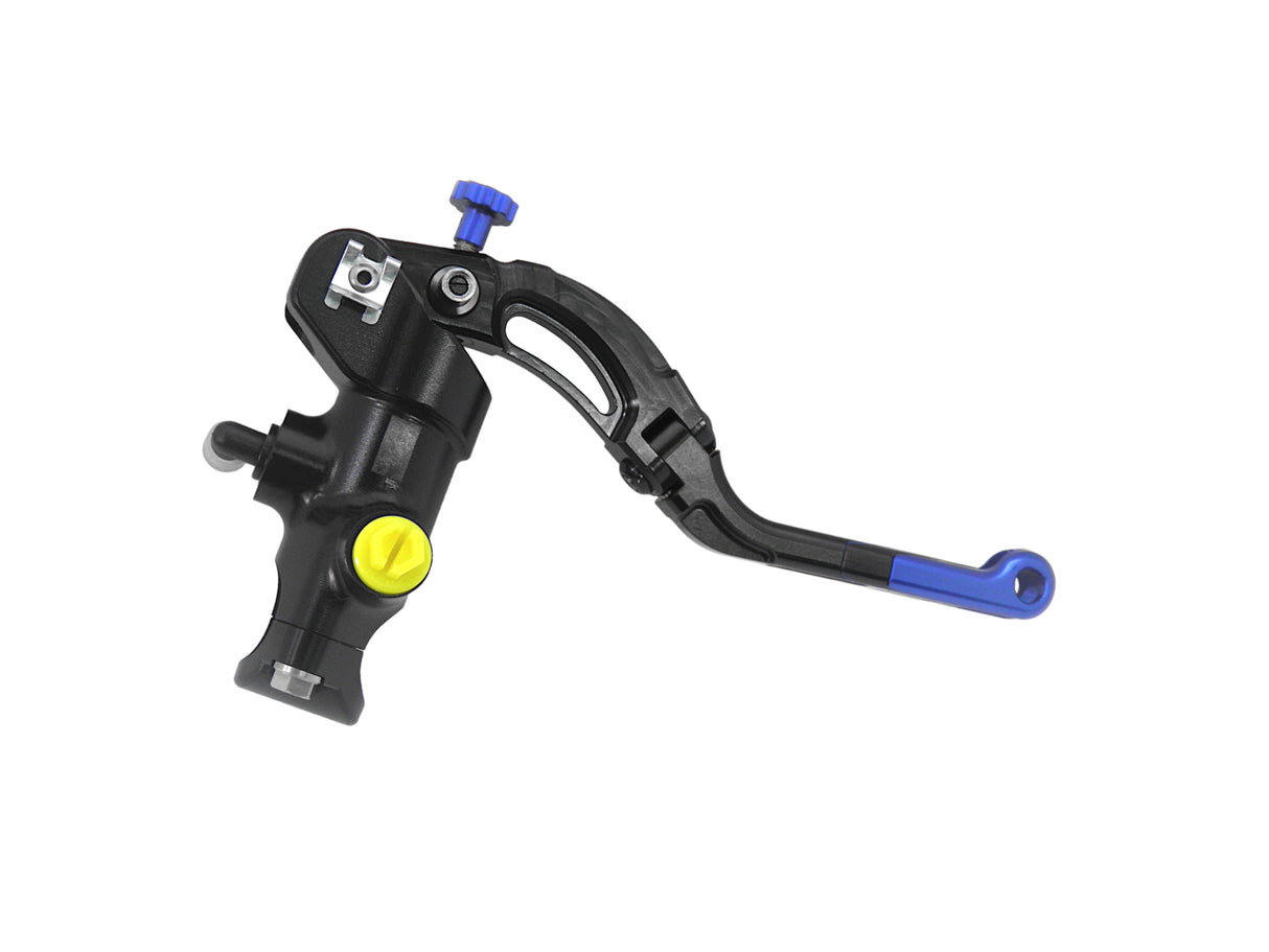 Pompa Frizione Radiale Accossato 16x18 Con Corpo Pompa Anodizzato Nero E Leva Revolution Colorata (Pomello+Inserto)