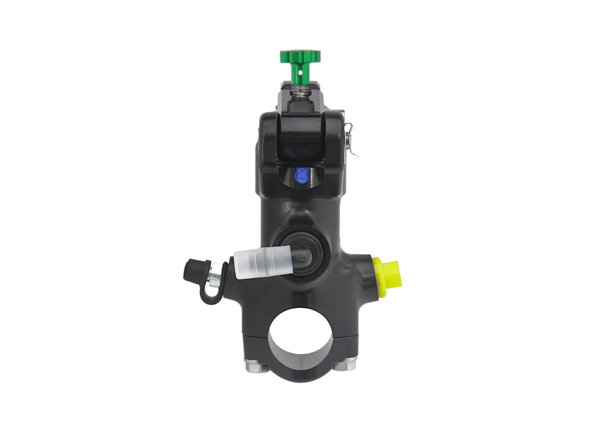 Pompa Frizione Radiale Accossato 16x18 Con Corpo Pompa Anodizzato Nero E Leva Revolution Colorata (Pomello+Inserto)