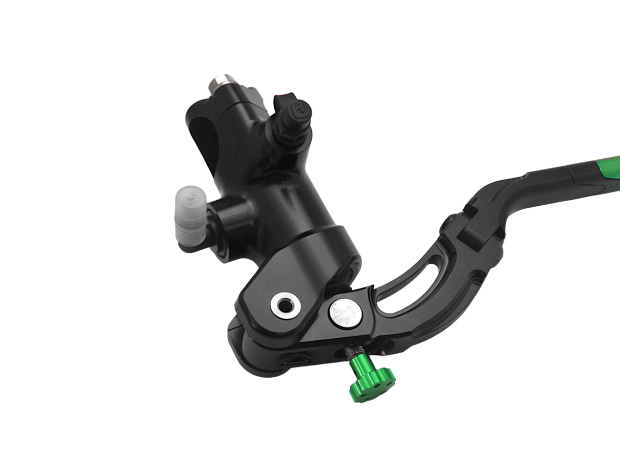 Pompa Frizione Radiale Accossato 16x18 Con Corpo Pompa Anodizzato Nero E Leva Revolution Colorata (Pomello+Inserto)