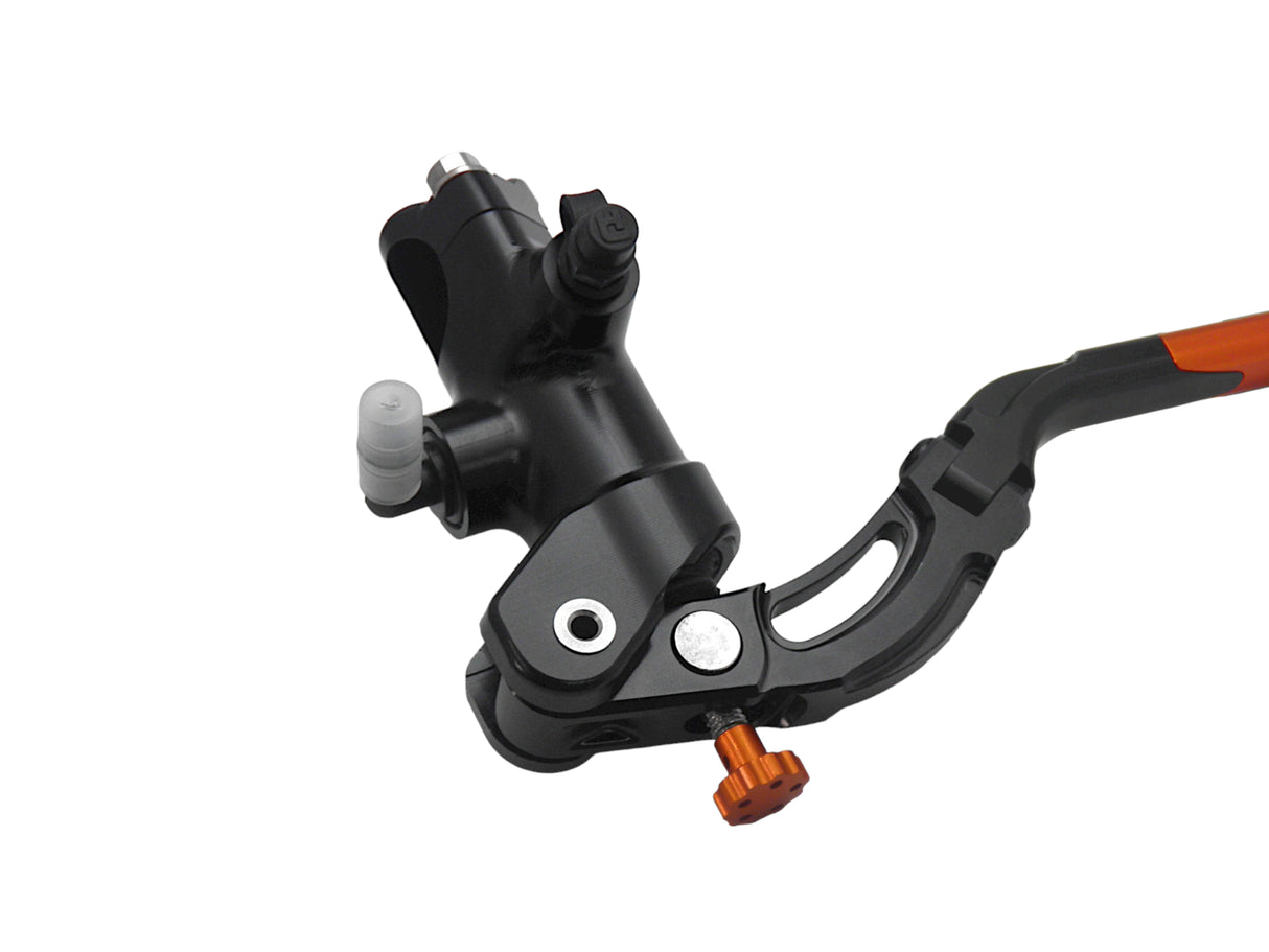 Pompa Frizione Radiale Accossato 16x18 Con Corpo Pompa Anodizzato Nero E Leva Revolution Colorata (Pomello+Inserto)