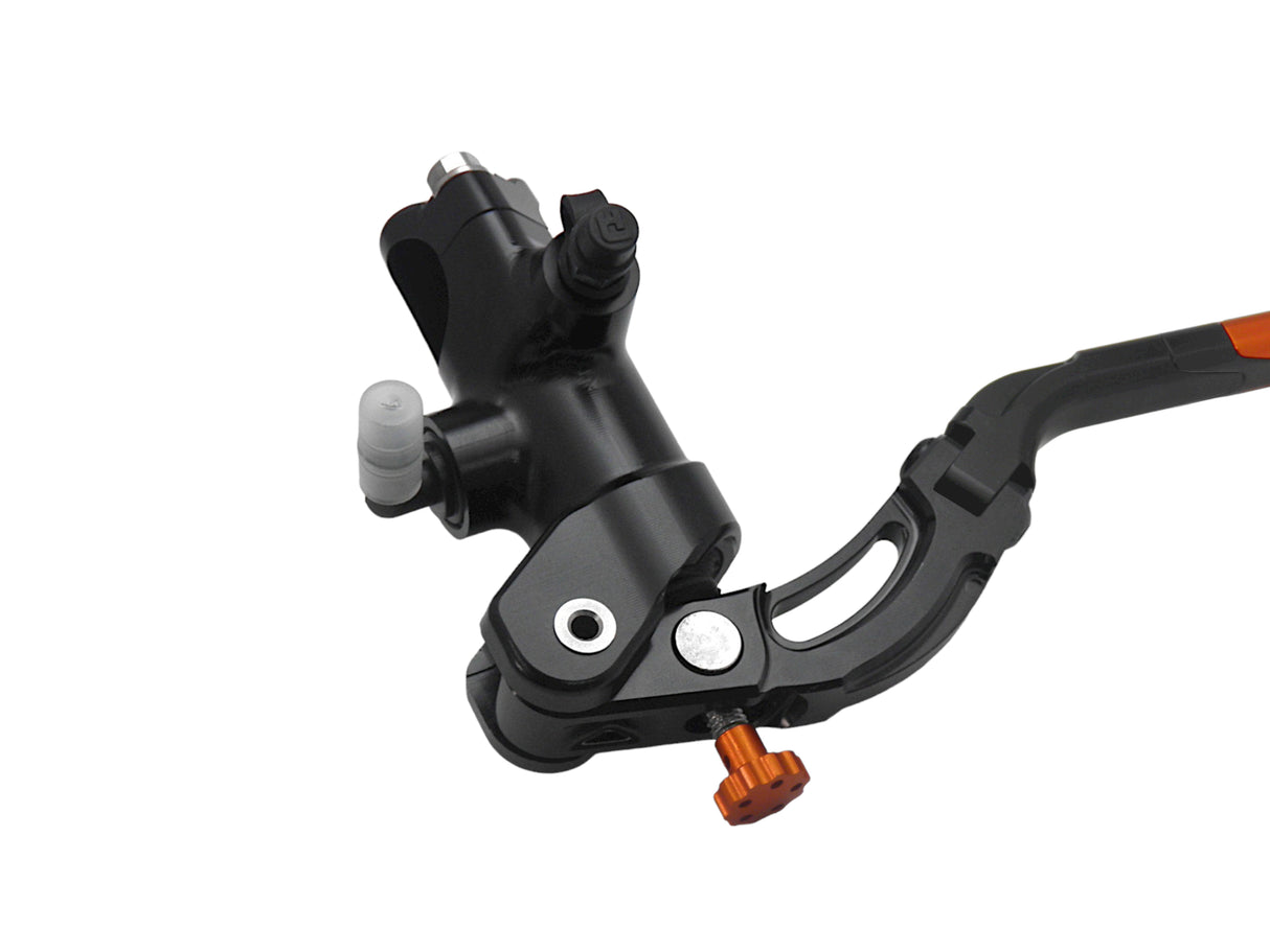 Pompa Frizione Radiale Accossato 16x18 Con Corpo Pompa Anodizzato Nero E Leva Revolution Colorata (Pomello+Inserto)