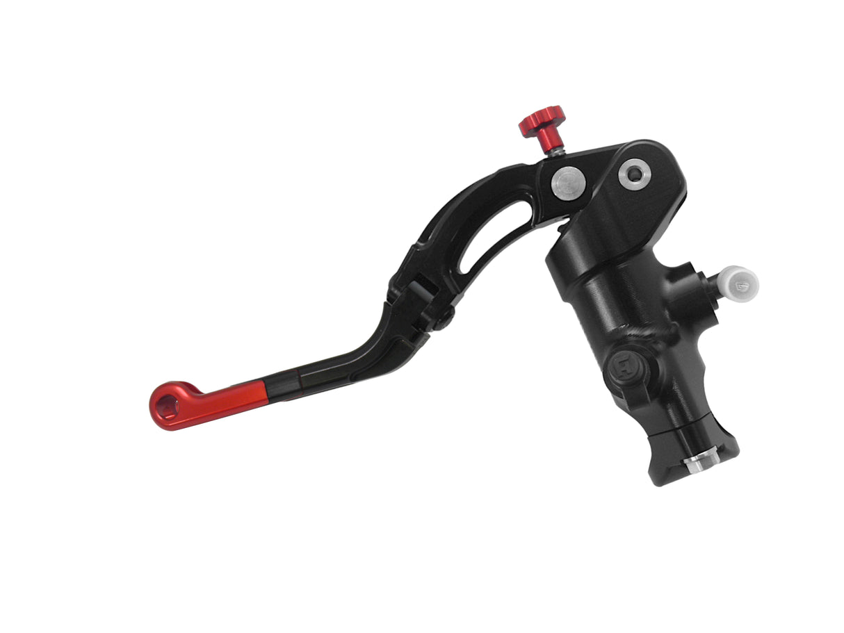 Pompa Frizione Radiale Accossato 16x18 Con Corpo Pompa Anodizzato Nero E Leva Revolution Colorata (Pomello+Inserto)