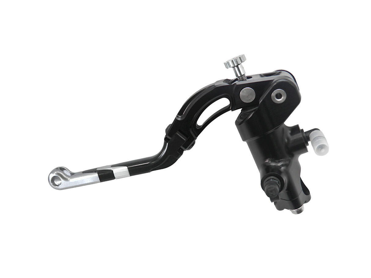 Pompa Frizione Radiale Accossato 16x18 Con Corpo Pompa Anodizzato Nero E Leva Revolution Colorata (Pomello+Inserto)