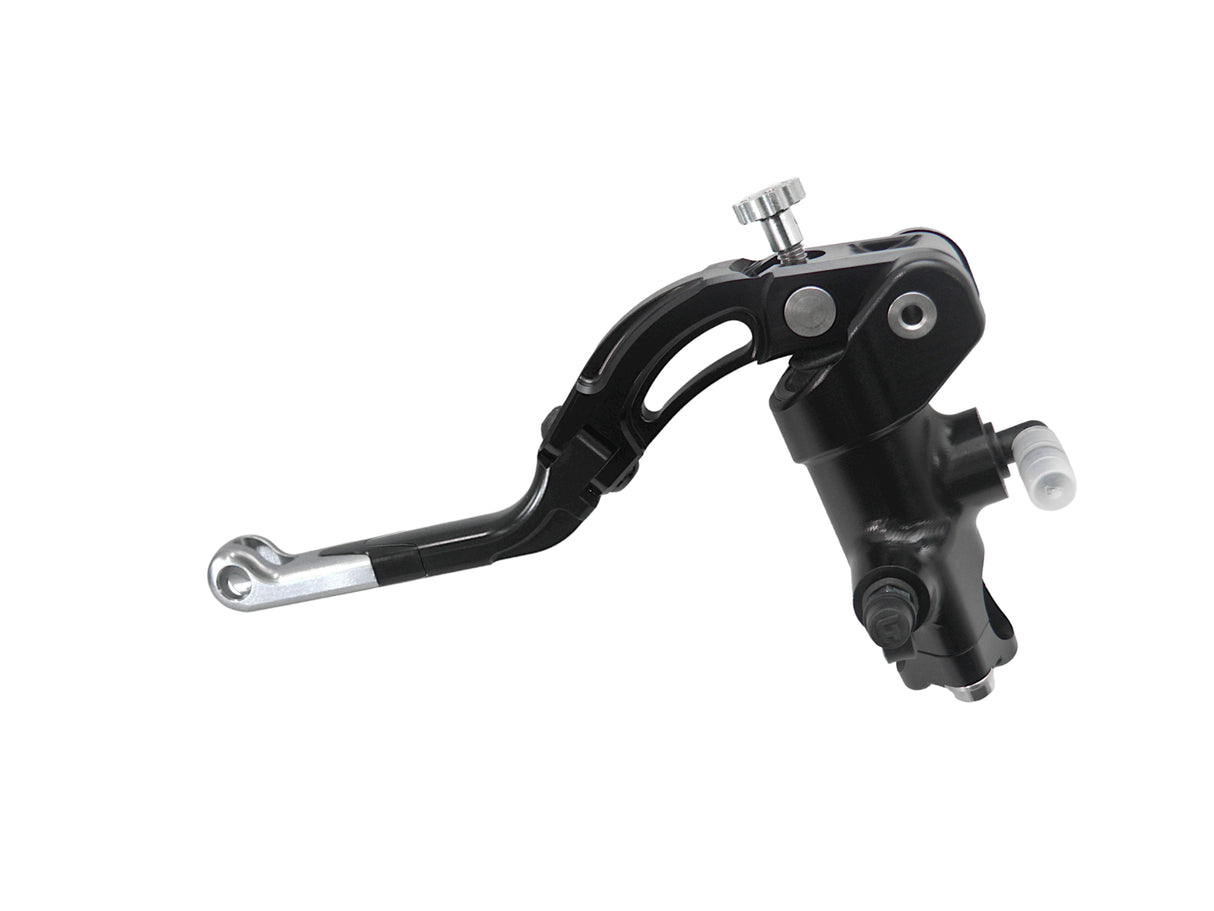 Pompa Frizione Radiale Accossato 16x18 Con Corpo Pompa Anodizzato Nero E Leva Revolution Colorata (Pomello+Inserto)