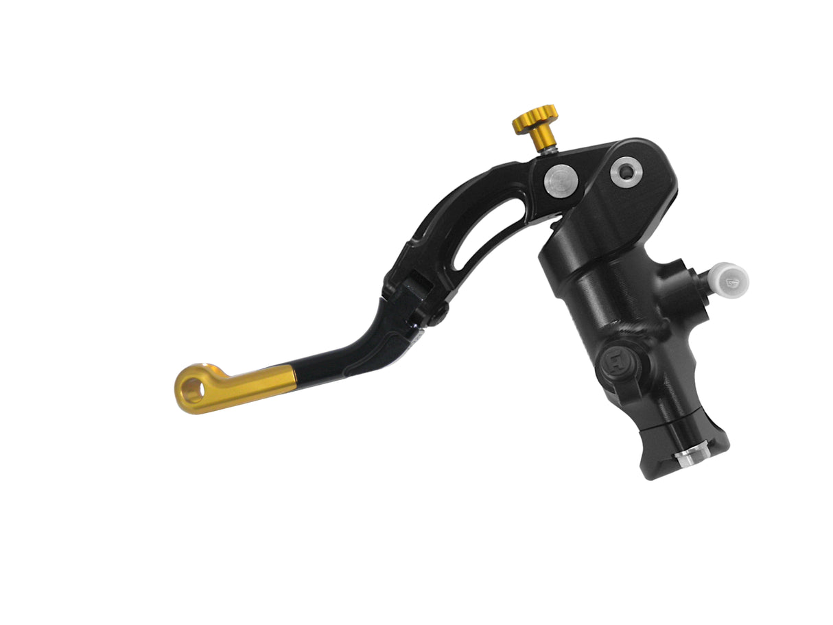 Pompa Frizione Radiale Accossato 16x18 Con Corpo Pompa Anodizzato Nero E Leva Revolution Colorata (Pomello+Inserto)