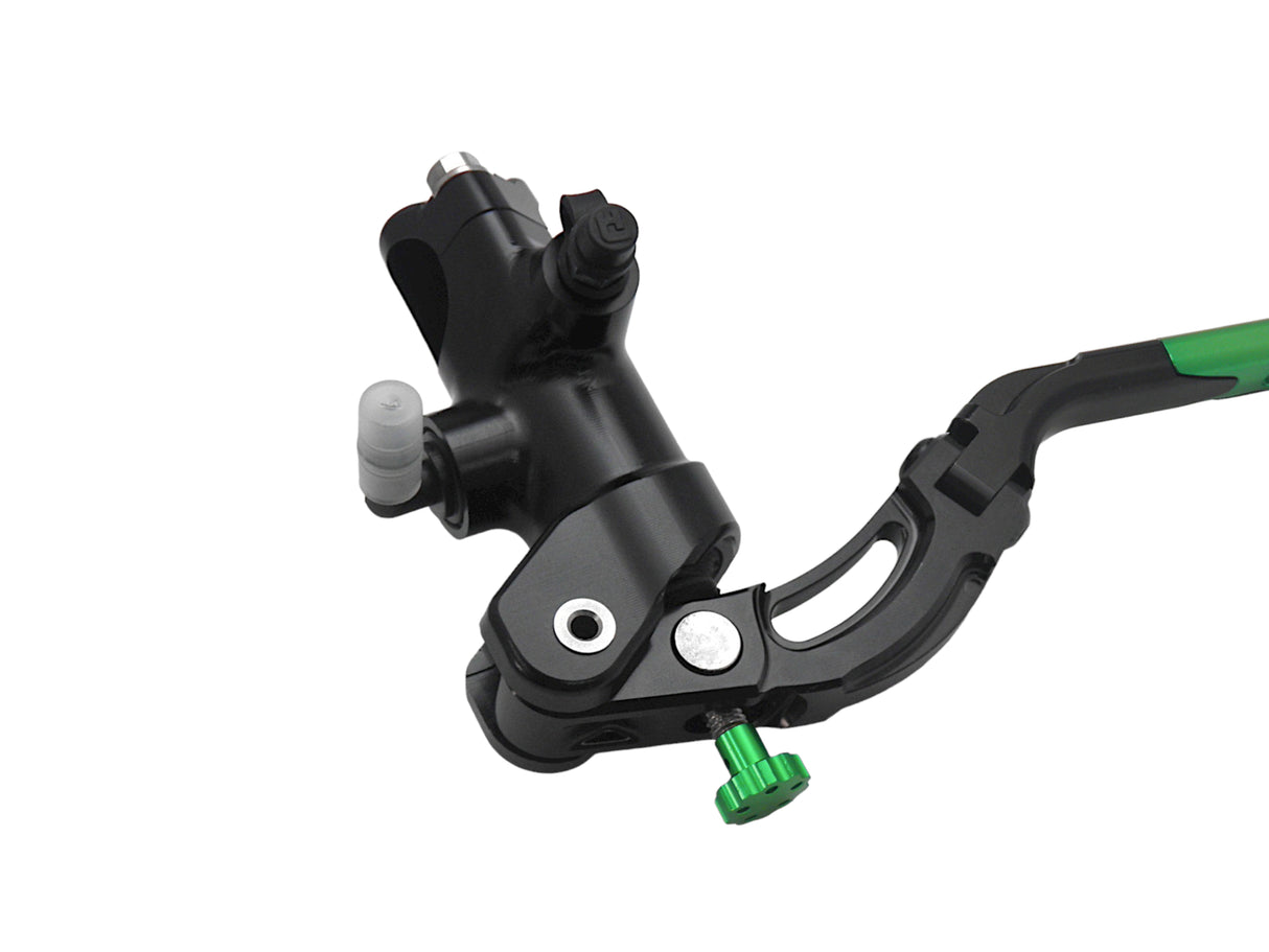 Pompa Frizione Radiale Accossato 16x16 Con Corpo Pompa Anodizzato Nero E Leva Revolution Colorata (Pomello+Inserto)