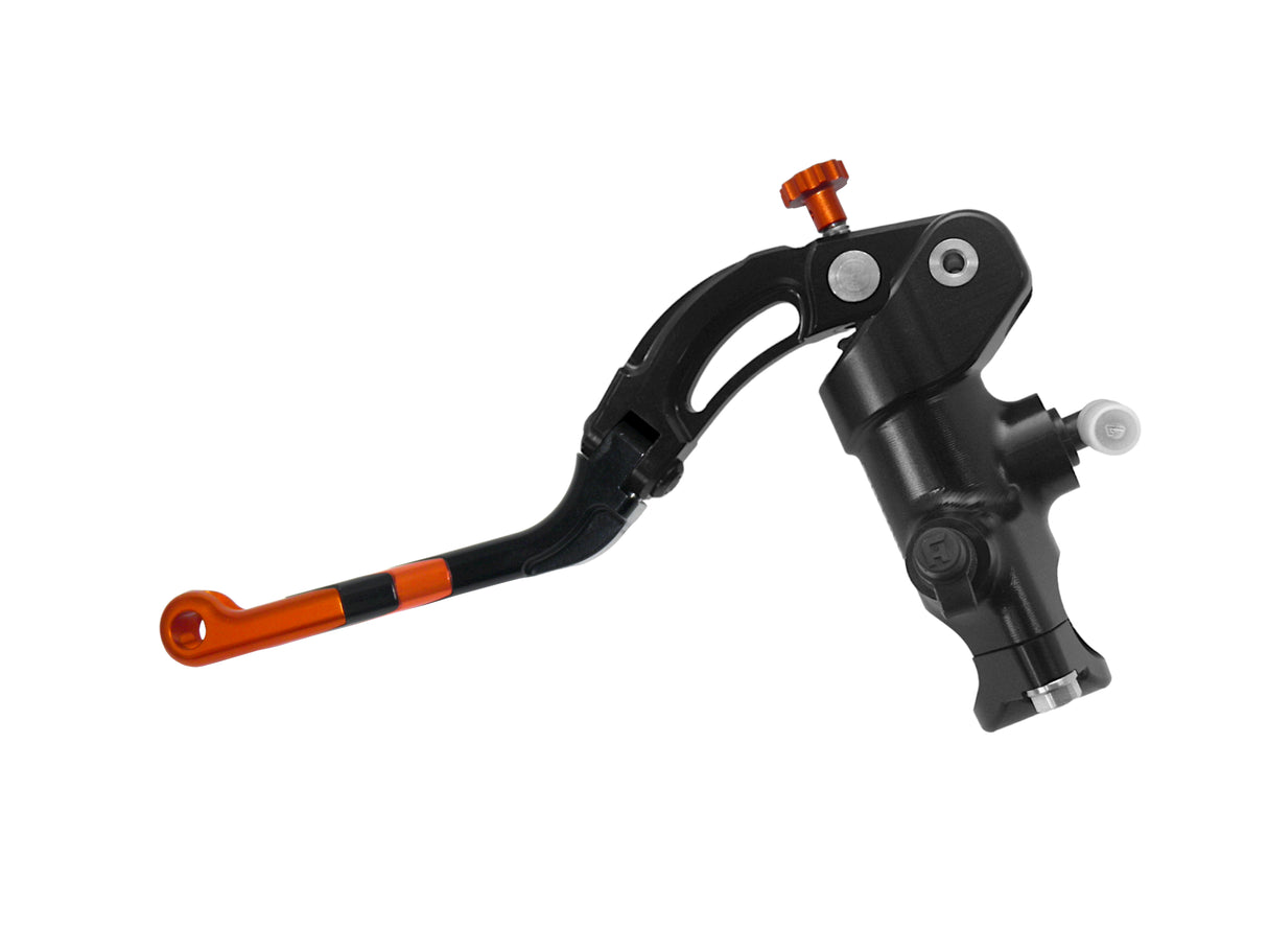 Pompa Frizione Radiale Accossato 16x16 Con Corpo Pompa Anodizzato Nero E Leva Revolution Colorata (Pomello+Inserto)