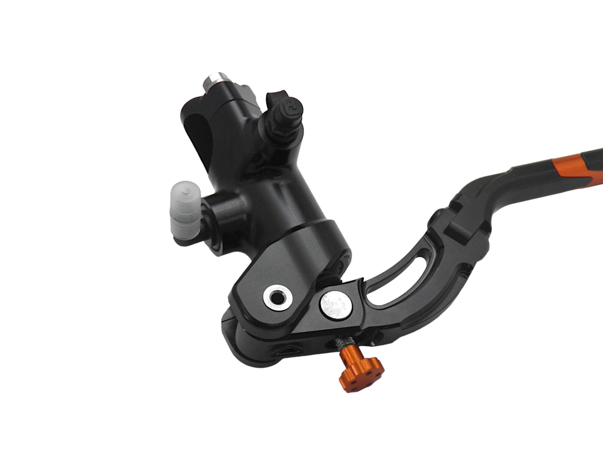 Pompa Frizione Radiale Accossato 16x16 Con Corpo Pompa Anodizzato Nero E Leva Revolution Colorata (Pomello+Inserto)