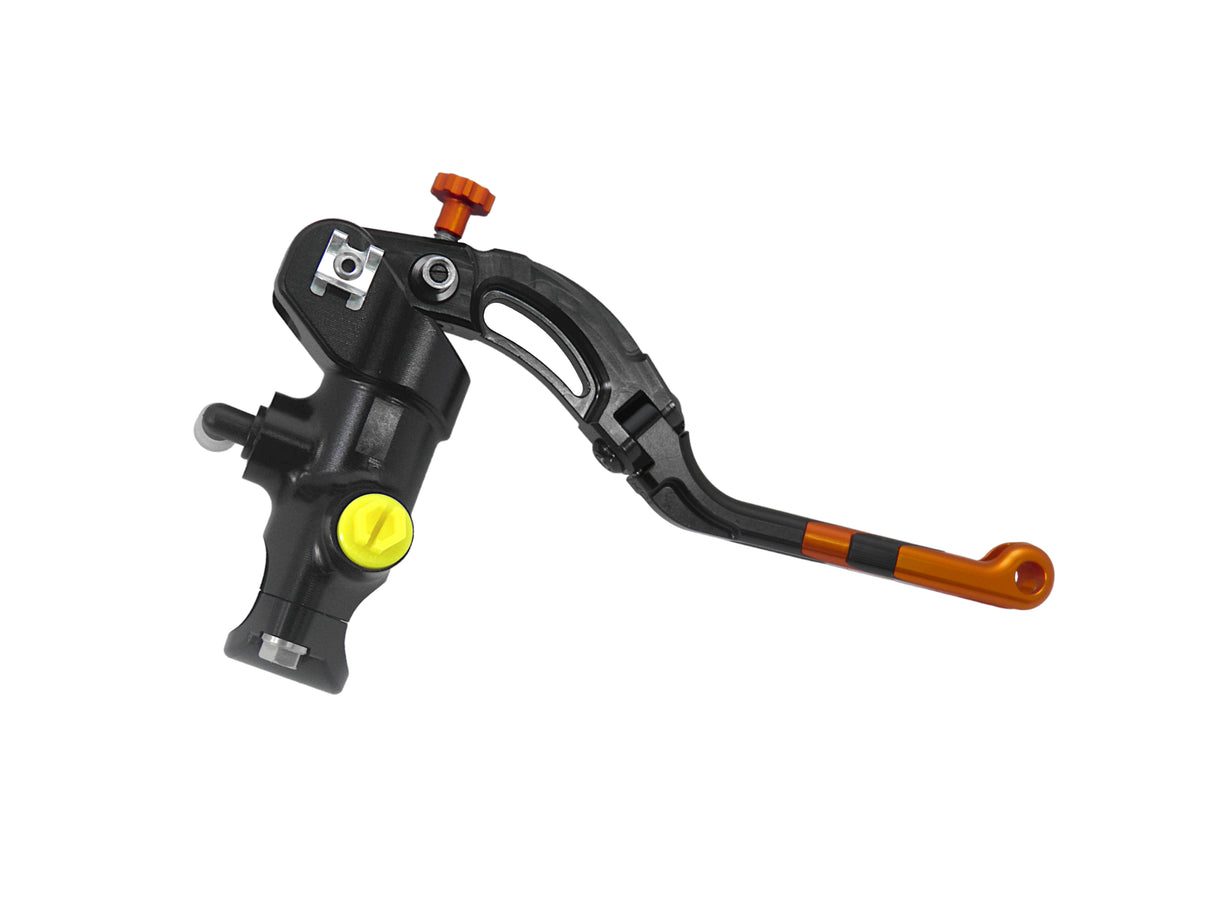 Pompa Frizione Radiale Accossato 16x16 Con Corpo Pompa Anodizzato Nero E Leva Revolution Colorata (Pomello+Inserto)