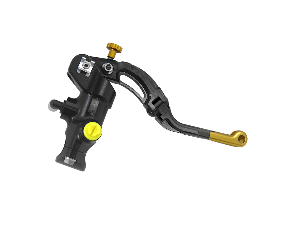 Pompa Frizione Radiale Accossato 16x16 Con Corpo Pompa Anodizzato Nero E Leva Revolution Colorata (Pomello+Inserto)