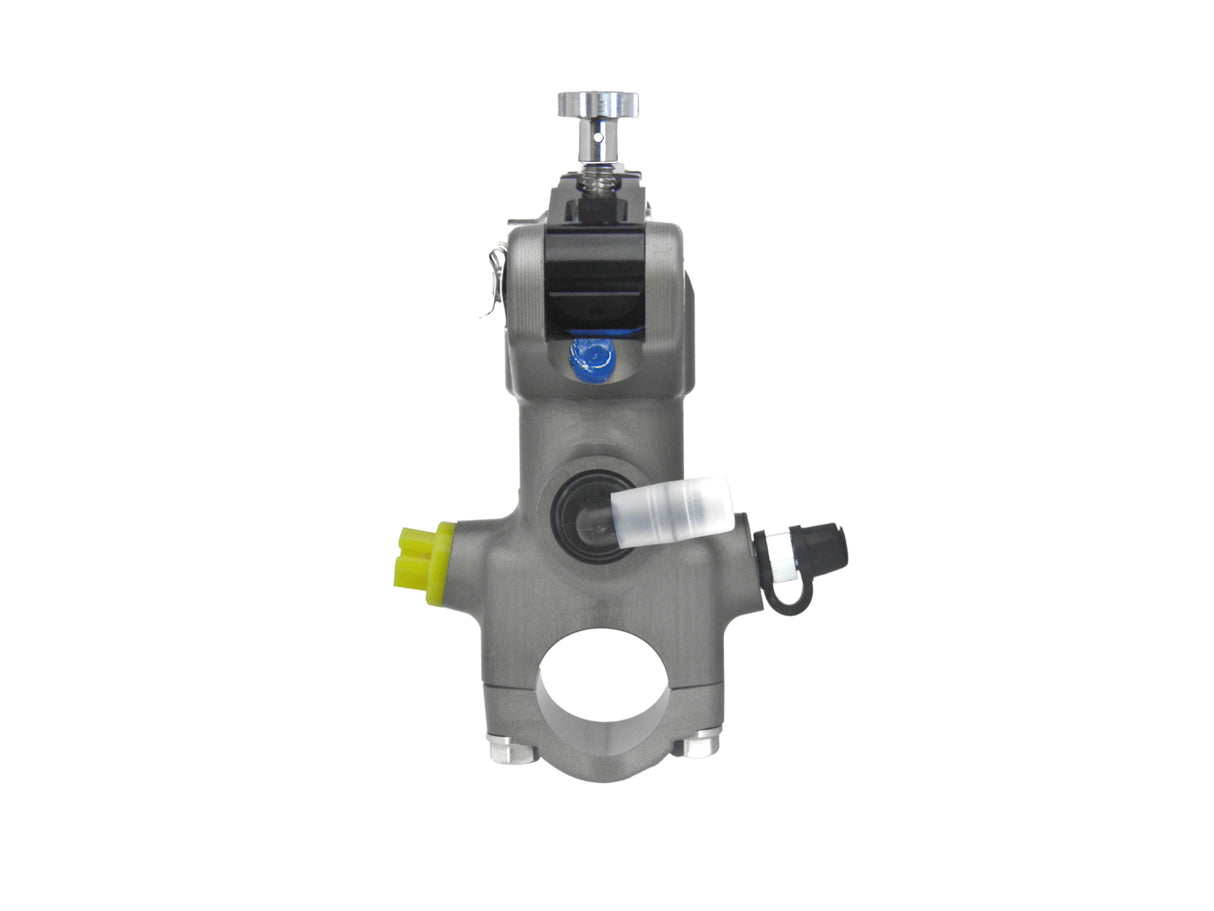 Pompa Freno Radiale Accossato 14x19 Con Corpo Pompa Anodizzato Naturale E Leva Snodata Colorata (Pomello+Leva)