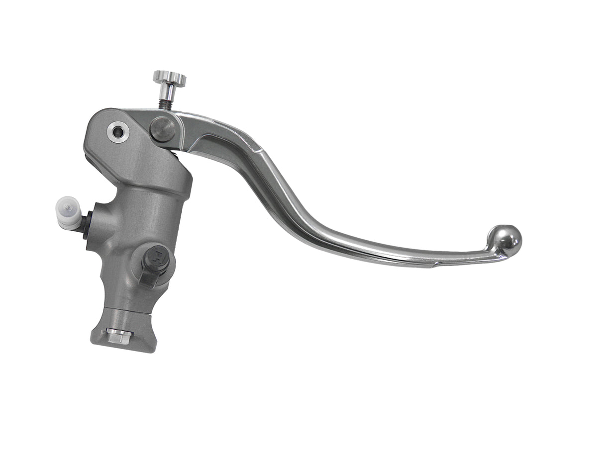 Pompa Freno Radiale Accossato 14x20 Con Corpo Pompa Anodizzato Naturale E Leva Fissa Colorata (Pomello+Leva)