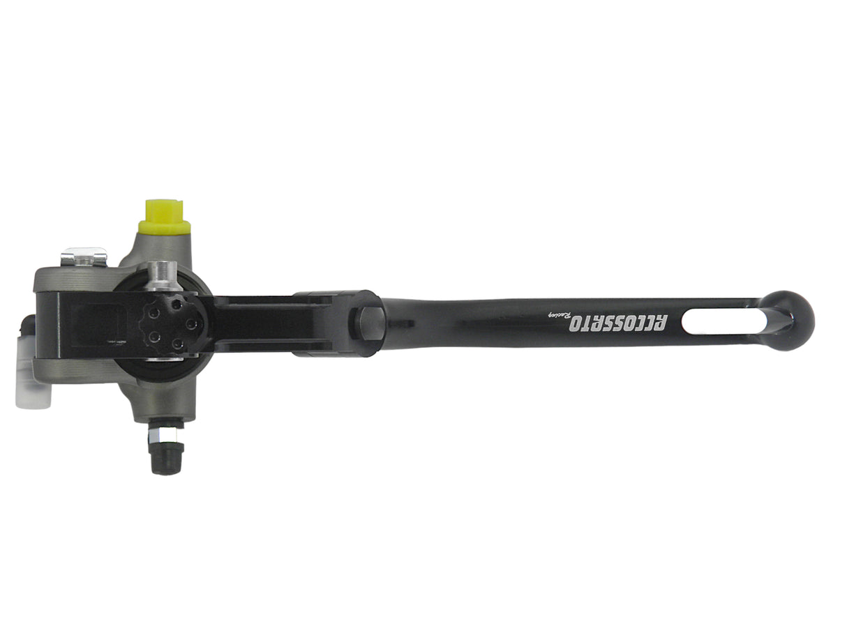 Pompa Freno Radiale Accossato 15x18 Con Corpo Pompa Anodizzato Naturale E Leva Snodata Colorata (Pomello+Leva)