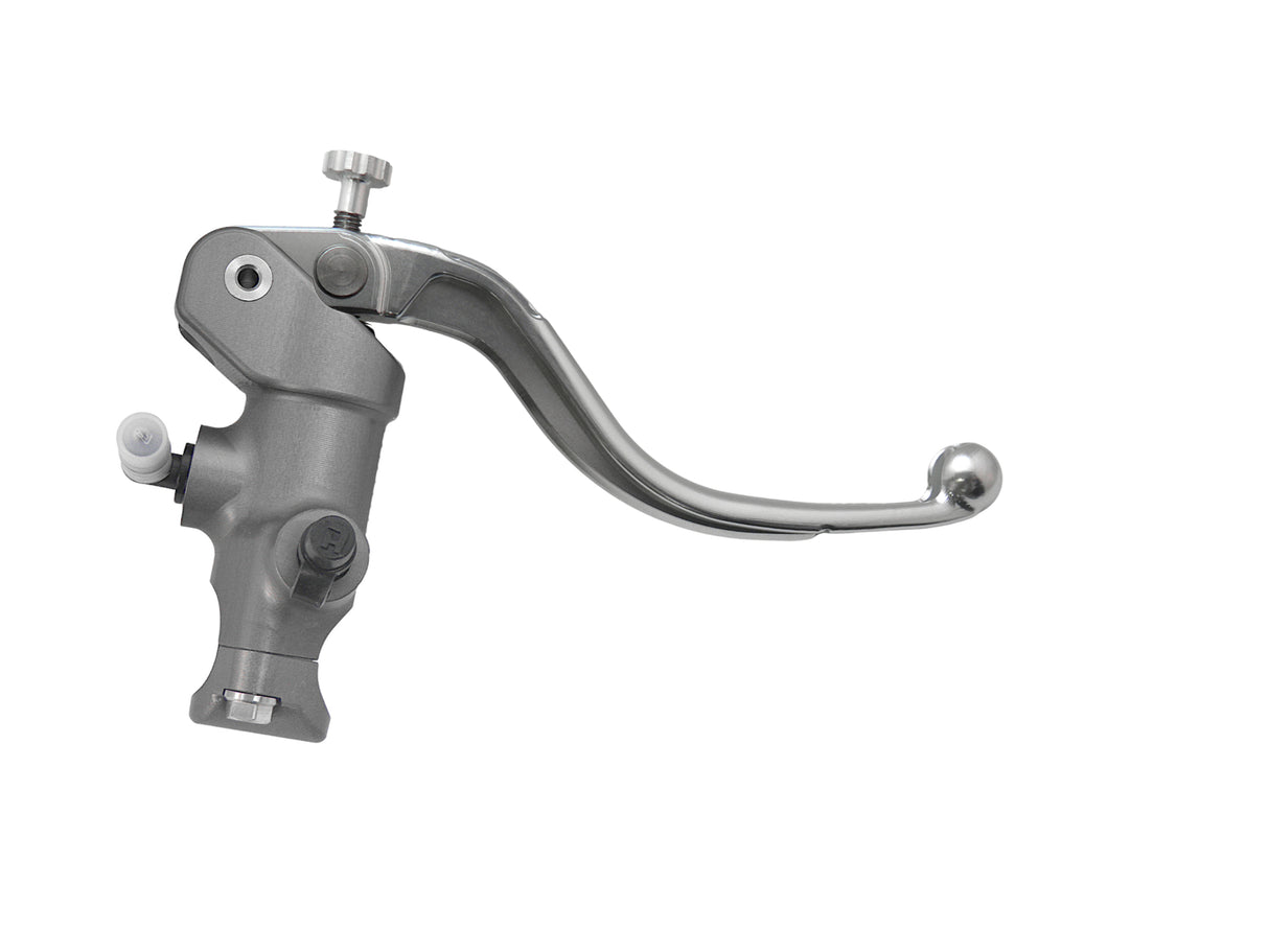 Pompa Freno Radiale Accossato 15x19 Con Corpo Pompa Anodizzato Naturale E Leva Fissa Colorata (Pomello+Leva)