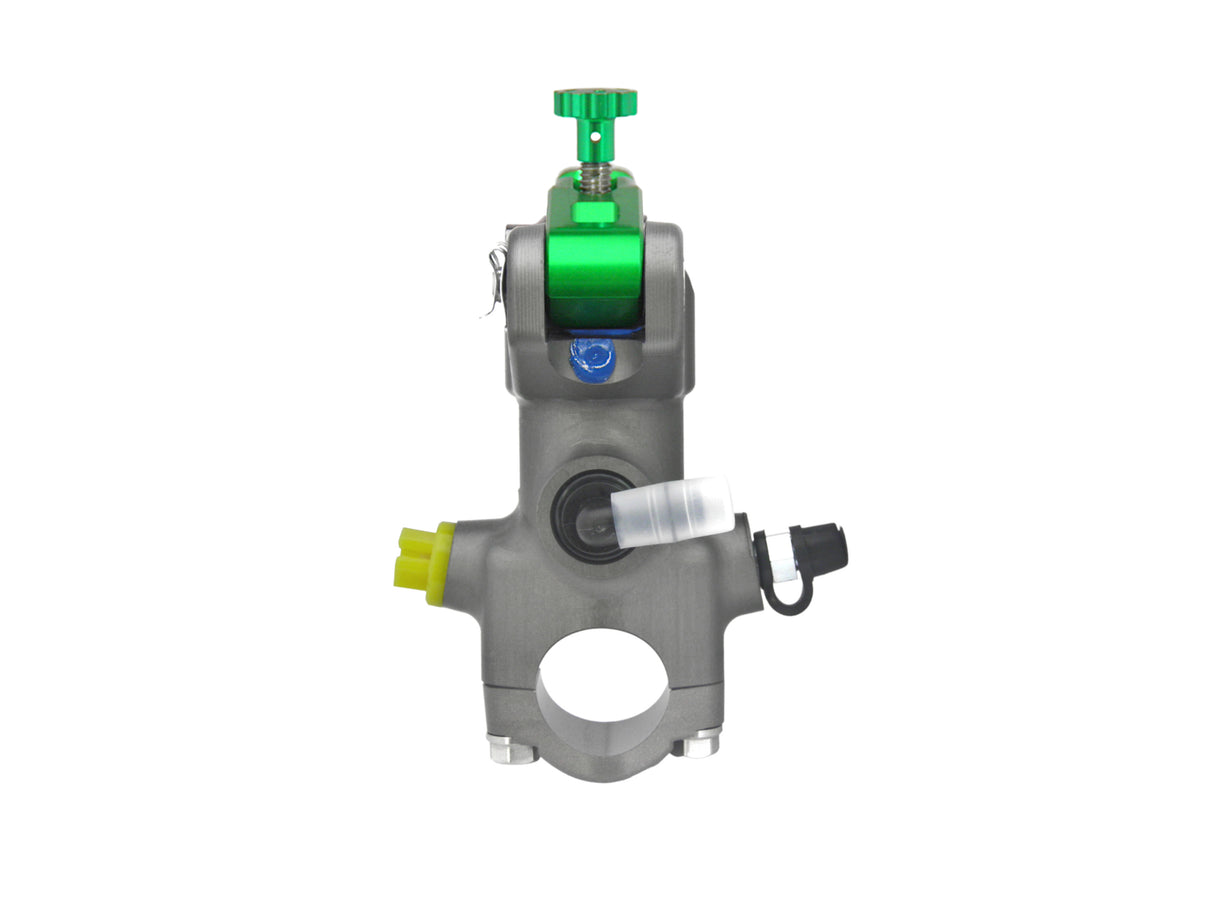 Pompa Freno Radiale Accossato 15x20 Con Corpo Pompa Anodizzato Naturale E Leva Fissa Colorata (Pomello+Leva)