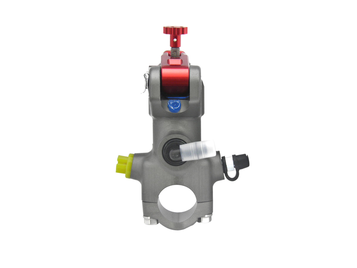 Pompa Freno Radiale Accossato 15x20 Con Corpo Pompa Anodizzato Naturale E Leva Fissa Colorata (Pomello+Leva)