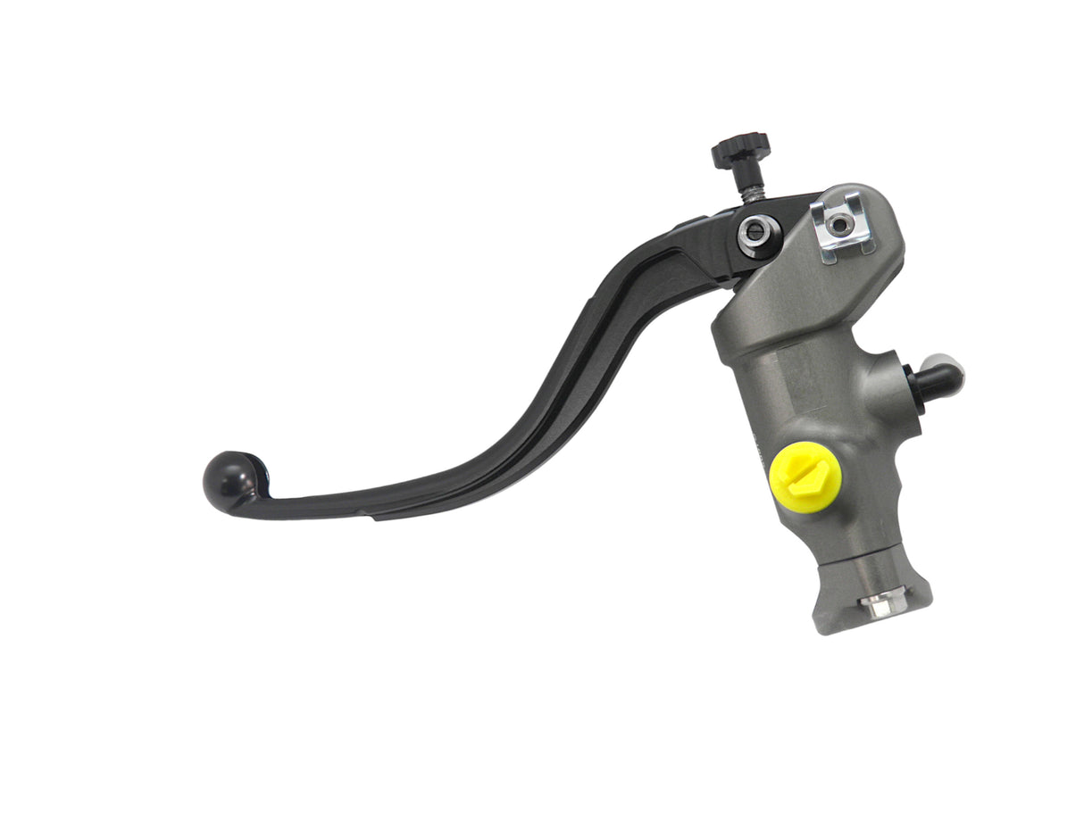 Pompa Freno Radiale Accossato 17x18 Con Corpo Pompa Anodizzato Naturale E Leva Fissa Colorata (Pomello+Leva)