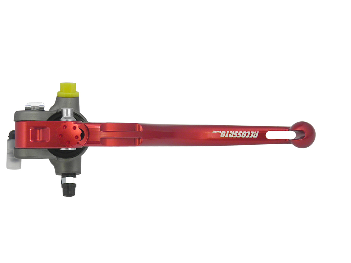 Pompa Freno Radiale Accossato 17x18 Con Corpo Pompa Anodizzato Naturale E Leva Fissa Colorata (Pomello+Leva)