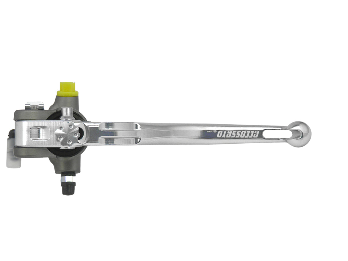 Pompa Freno Radiale Accossato 17x19 Con Corpo Pompa Anodizzato Naturale E Leva Fissa Colorata (Pomello+Leva)