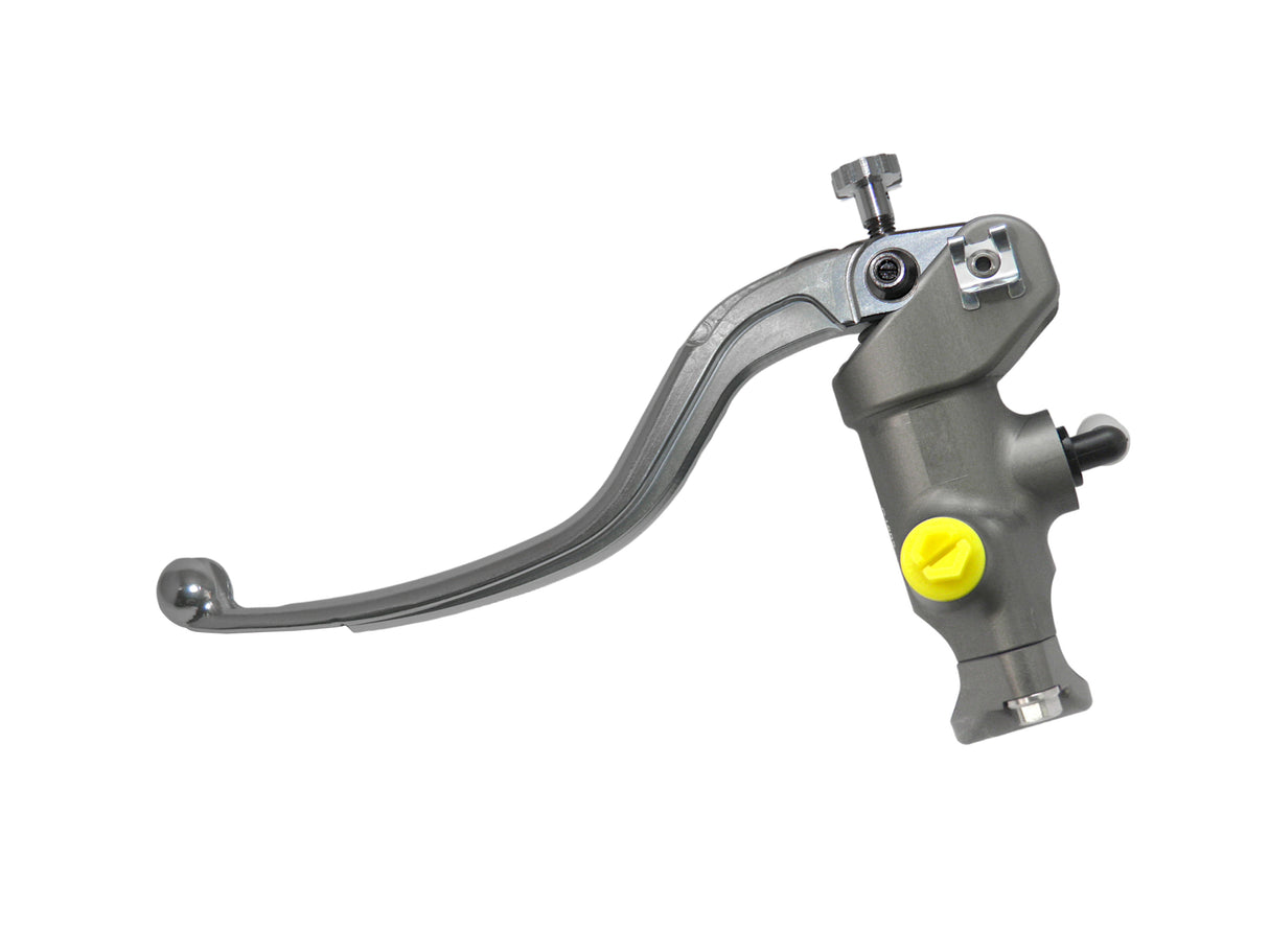 Pompa Freno Radiale Accossato 17x19 Con Corpo Pompa Anodizzato Naturale E Leva Fissa Colorata (Pomello+Leva)